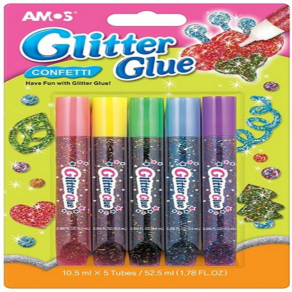 چسب اکلیلی آموس مدل confetti بسته 5 عددی