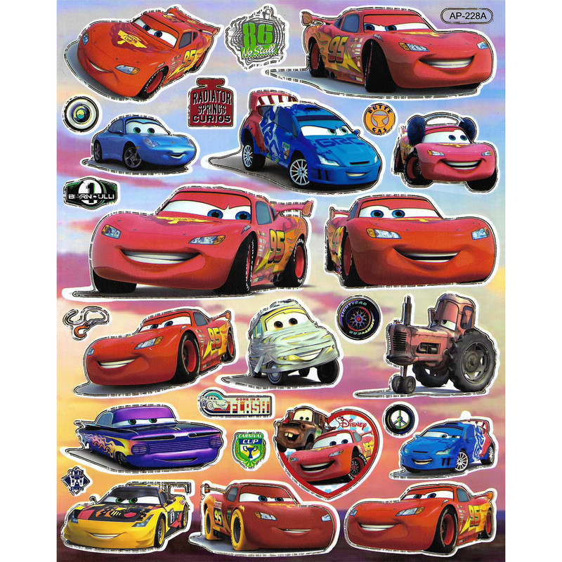 استیکر کودک طرح ماشین مدل car -A 228