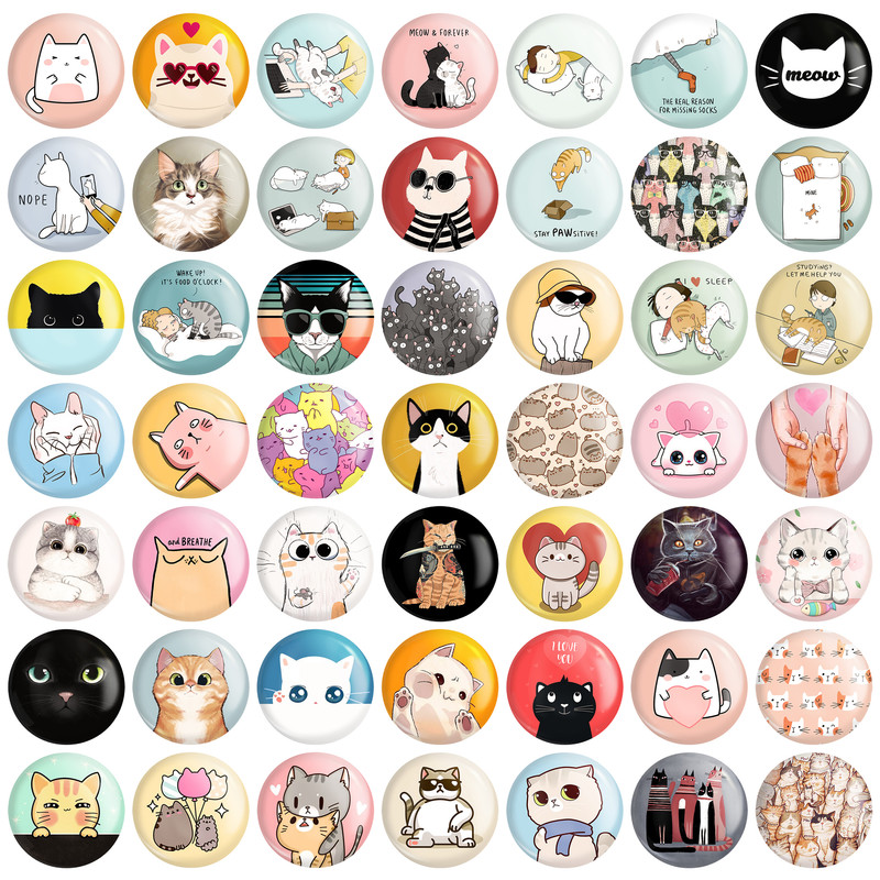 مگنت خندالو مدل گربه Cat کد 94 مجموعه 49 عددی