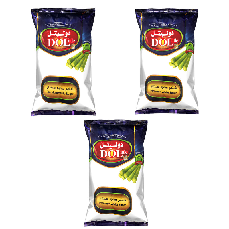 شکر سفید دولیتل - 900 گرم بسته 3 عددی