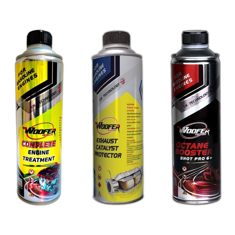 اکتان بوستر و تمیز کننده سیستم سوخت و انژکتور و کاتالیزور ووفر مدل Shot Pro 6 حجم 500 میلی لیتر