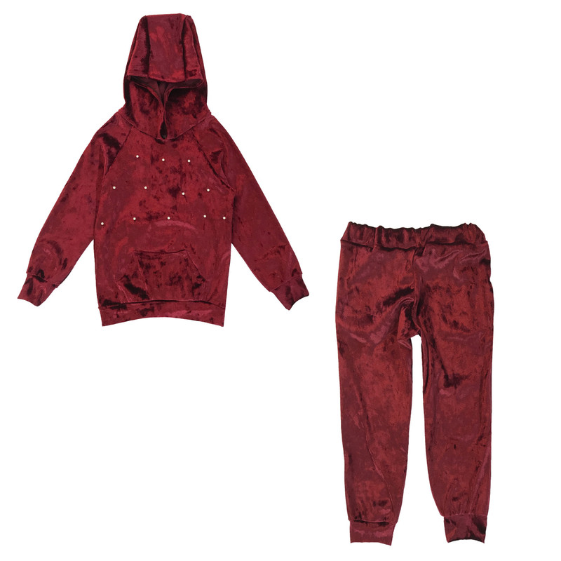 ست هودی و شلوار بچگانه تویین مدل T-220-21