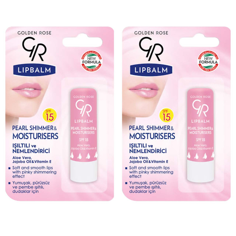 بالم لب گلدن رز مدل Pearl Shimmer مجموعه 2 عددی