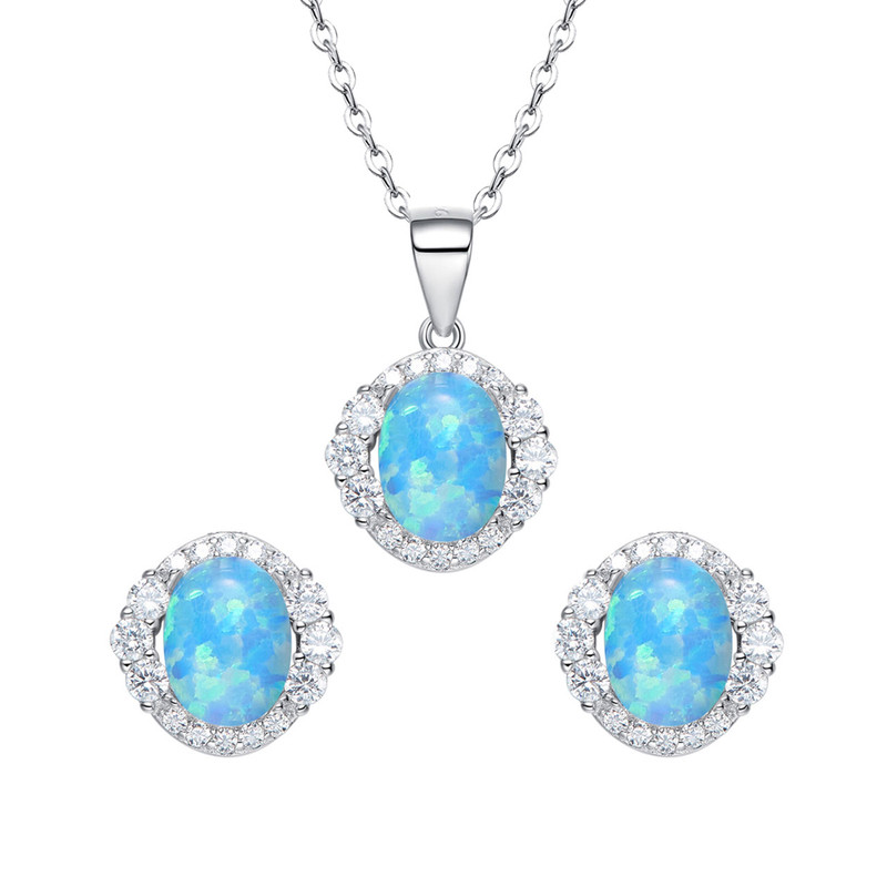 نیم ست نقره زنانه کوبیک مدل QP-7312