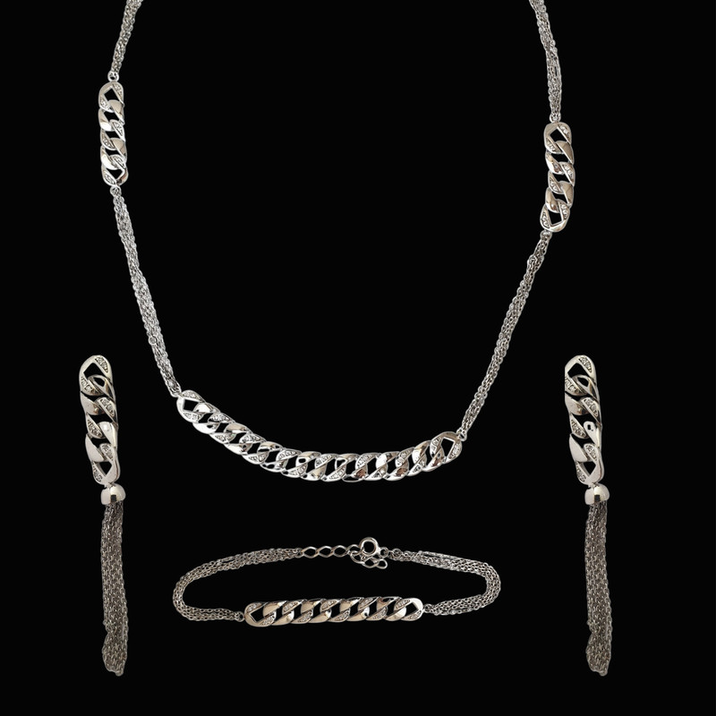 نیم ست نقره زنانه مدل S202