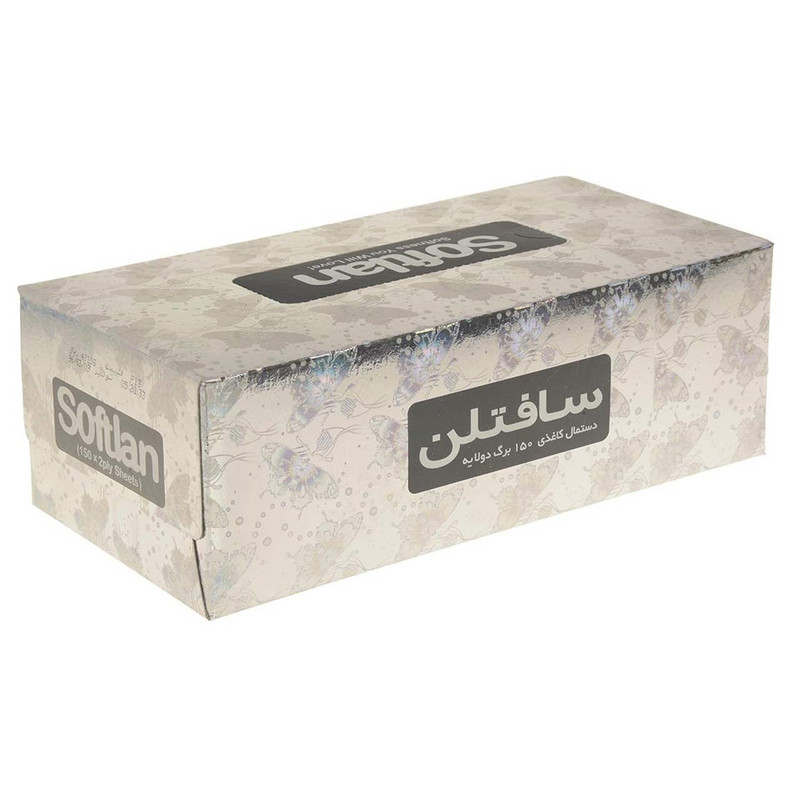دستمال کاغذی 150 برگ سافتلن مدل Hologram