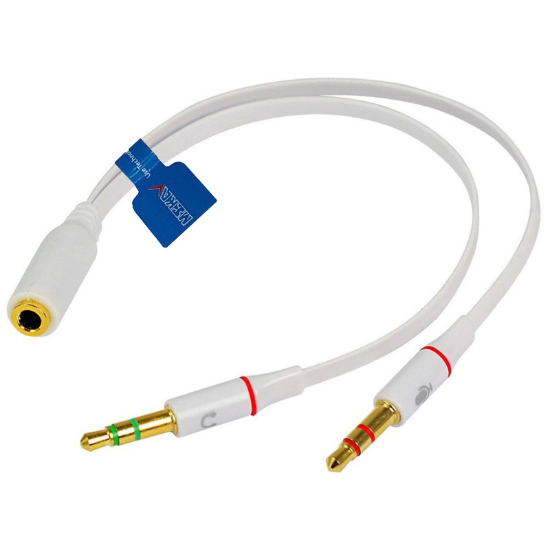 کابل 1 به 2 AUX مکا مدل MC41 طول 0.2 متر