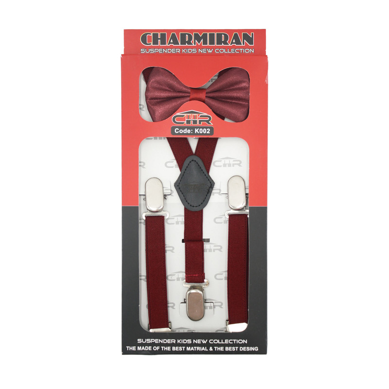 ست ساسبند و پاپیون پسرانه سی اچ آر مدل T002CN