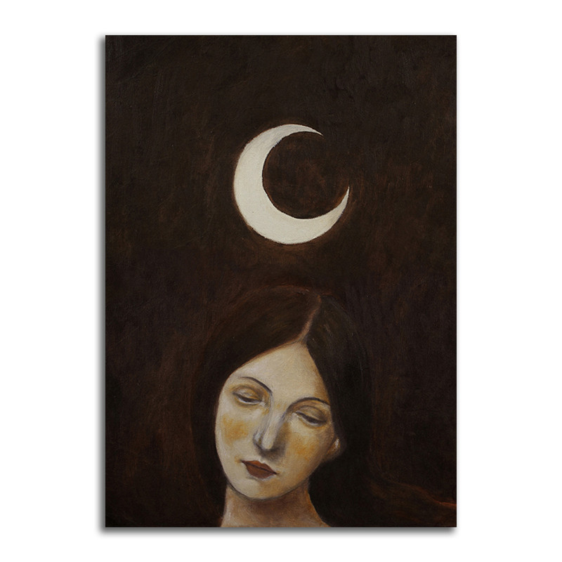 تابلو شاسی مدل نقاشی مدرن تلفیقی پرتره کد 02125