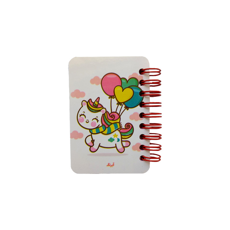 دفترچه یادداشت 80 برگ آبرنگ طرح تک شاخ مدل فانتزی