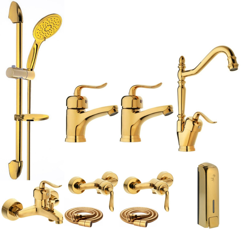 ست شیرآلات شیرالات رز مدل بیزانس پلاس مجموعه 10 عددی