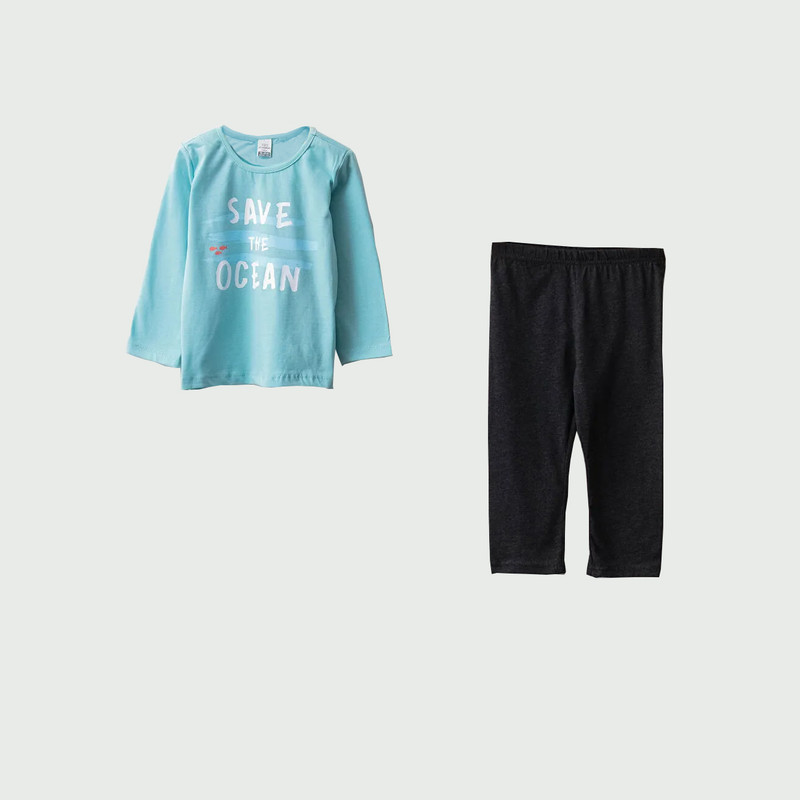 ست تی شرت و شلوار پسرانه ال سی وایکیکی مدل w1da75z1