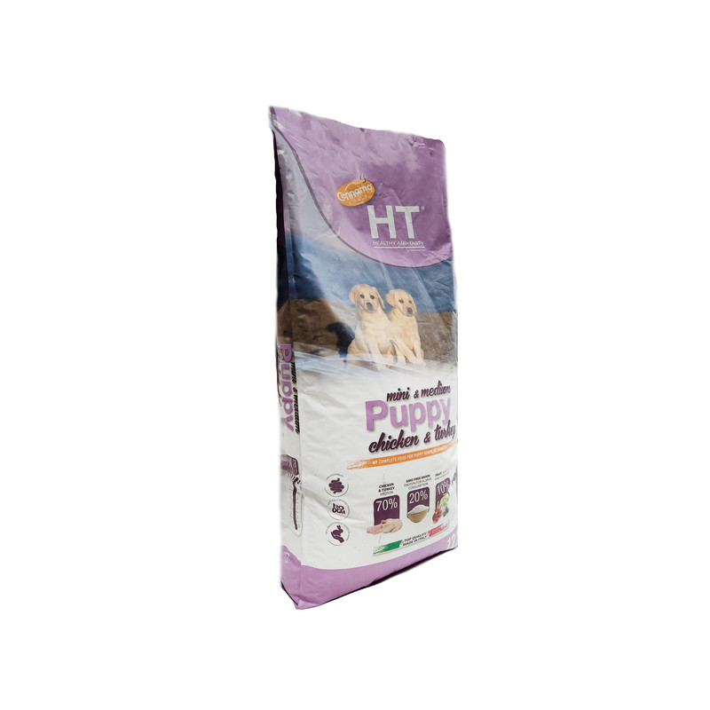 غذای خشک سگ اچ تی مدل مرغ و بوقلمون وزن 12.5 کیلوگرم