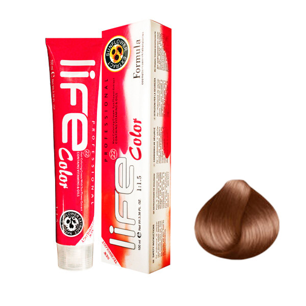 رنگ مو لایف شماره 6.68 حجم 100 میلی لیتر رنگ مسی ماهاگونی