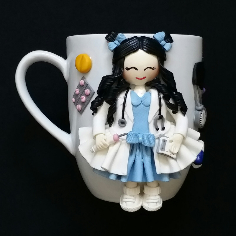 ماگ سرامیکی مدل دختر عروسکی کد L862