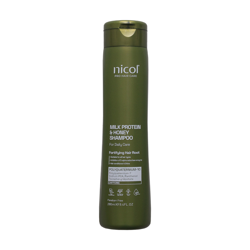 شامپو مو نیکول مدل شیر و عسل حجم 280 میلی لیتر