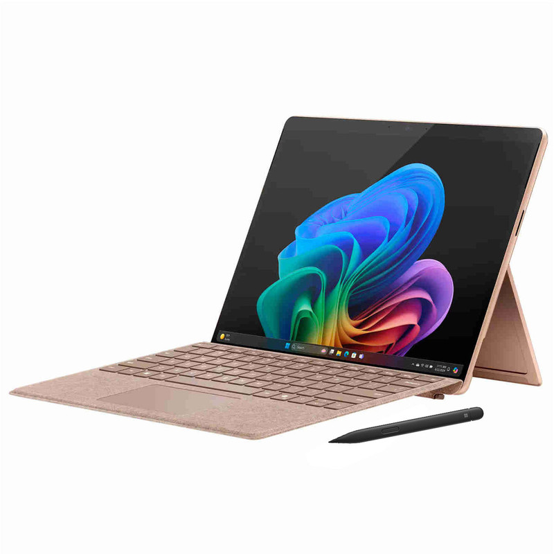 تبلت 13 اینچی مایکروسافت مدل Surface Pro 11-Snapdragon X Plus LCD ظرفیت 256 گیگابایت و رم 16 گیگابایت به همراه کیبورد Surface Pro Copilot و قلم Slim Pen 2