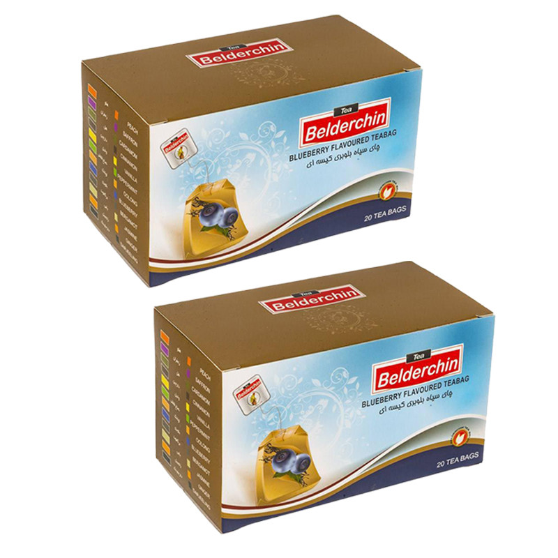 خرید و قیمت چای کیسه ای با طعم بلوبری بلدرچین 2 بسته 20 عددی
