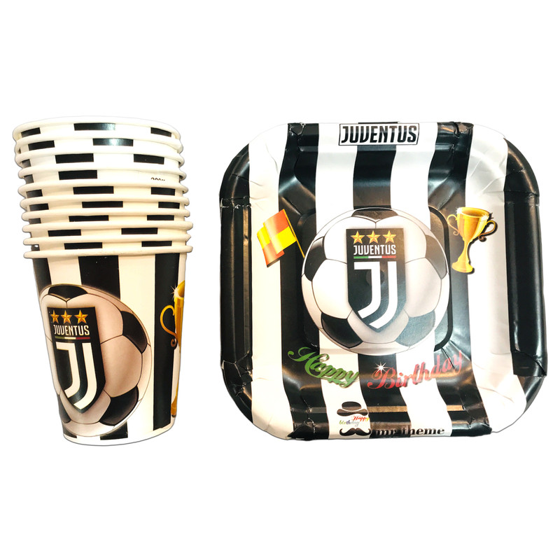 خرید و قیمت پیش دستی و لیوان یکبار مصرف مستر تم مدل یونتوس پلاس بسته 40 عددی