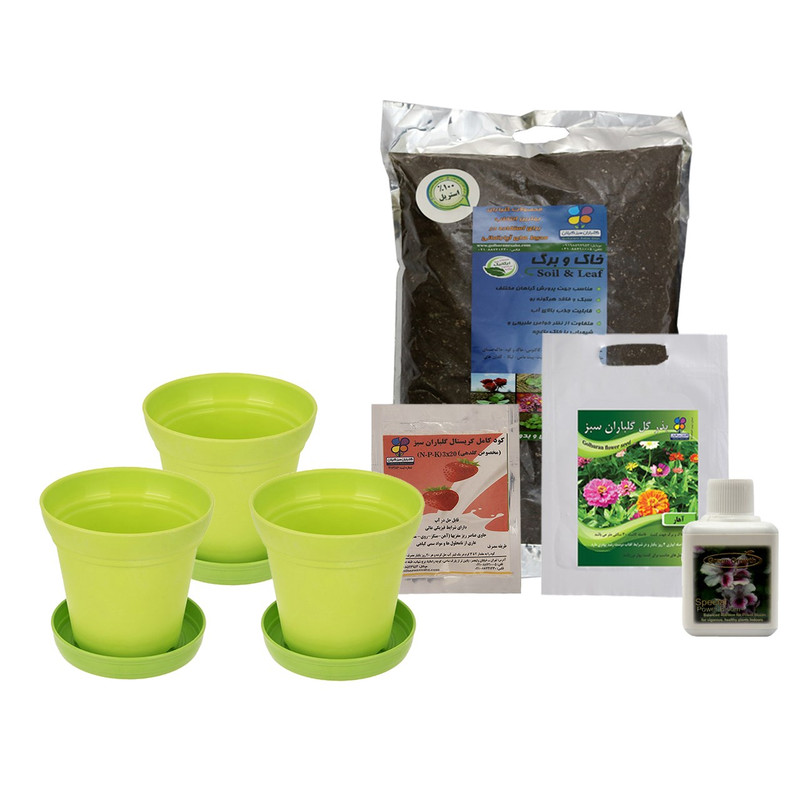 مجموعه کاشت گل آهار گلباران سبز