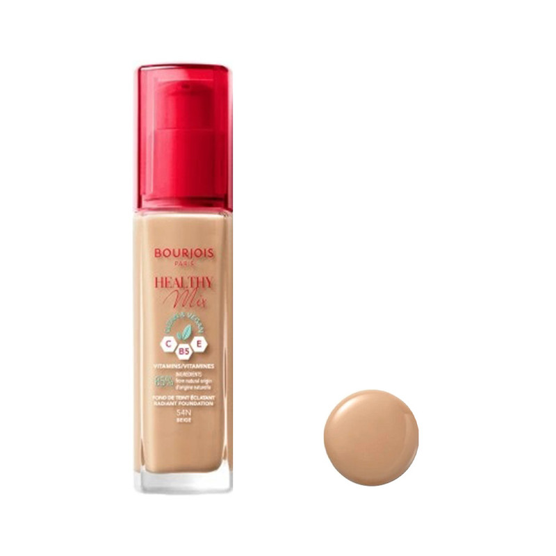 خرید و قیمت کرم پودر بورژوآ مدل Healthy Mix شماره 54N حجم 30 میلی لیتر