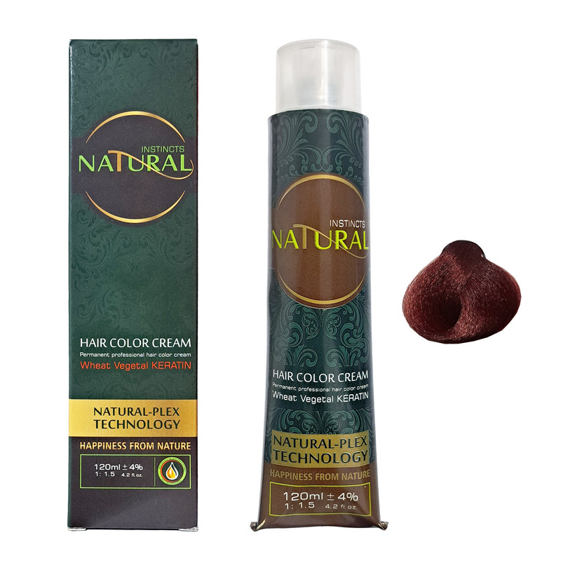 خرید و قیمت رنگ مو نچرال اینیستینکس شماره 5.6 حجم 120 میلی لیتر رنگ قرمز گیلاسی