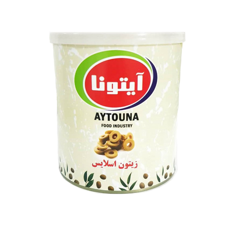 خرید و قیمت زیتون اسلایس آیتونا - 800 گرم