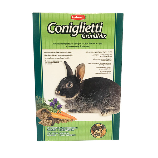 غذا خشک جونده پادوان مدل Coniglietti وزن 850 گرم