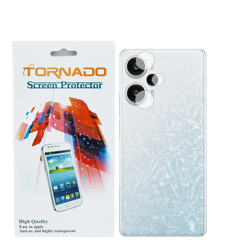 محافظ لنز دوربین تورنادو مدل نانوگلس مناسب برای گوشی موبایل شیائومی Poco F5 بسته 40 عددی