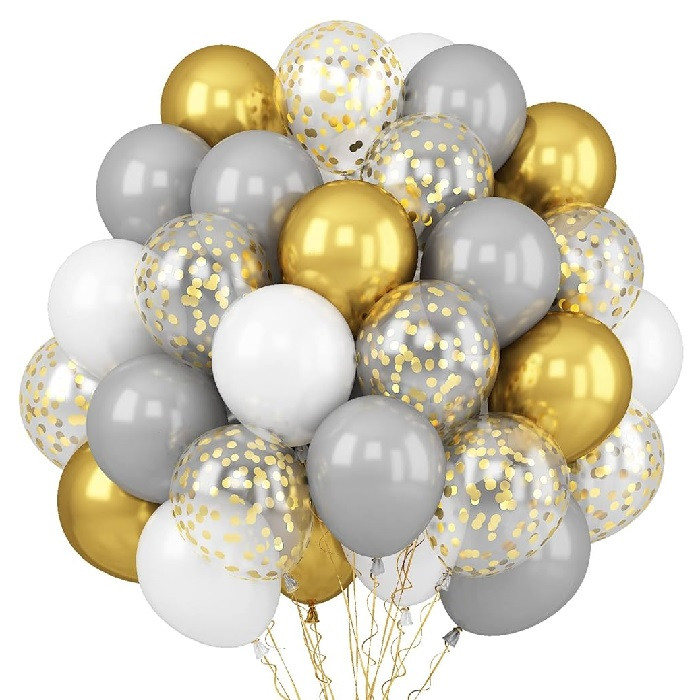 بادکنک مدل ساده و پولک دار بسته 30 عددی کد NH-30