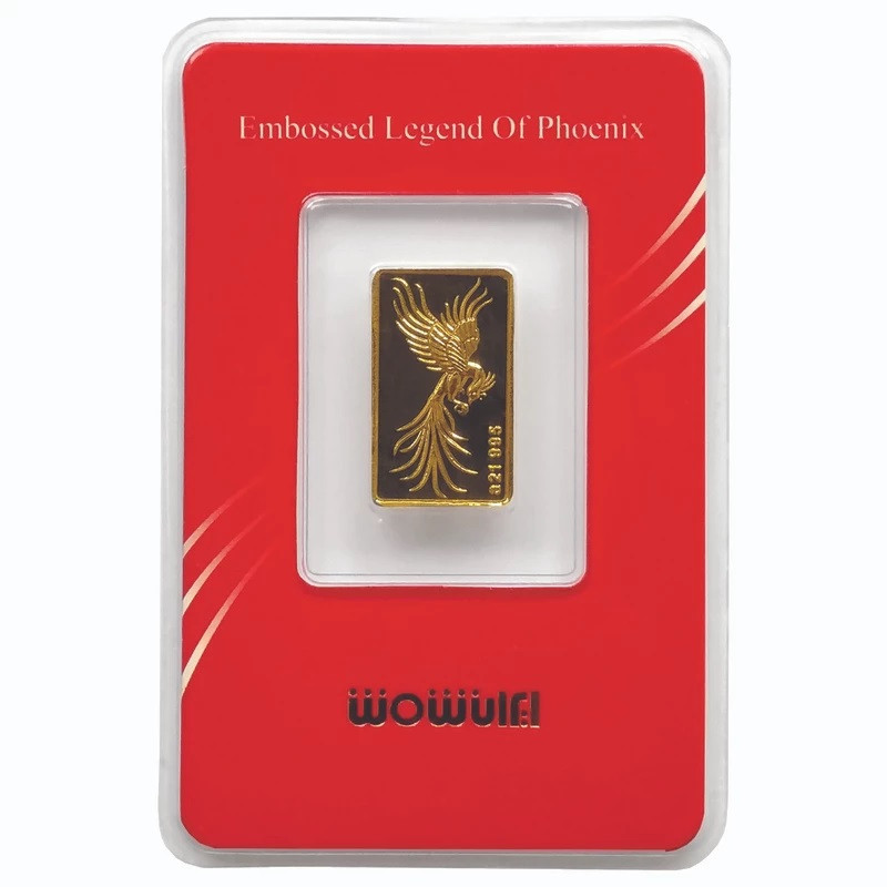 خرید و قیمت شمش طلا 24 عیار وی وی گلد گالری مدل شمش سیمرغ کد va 991