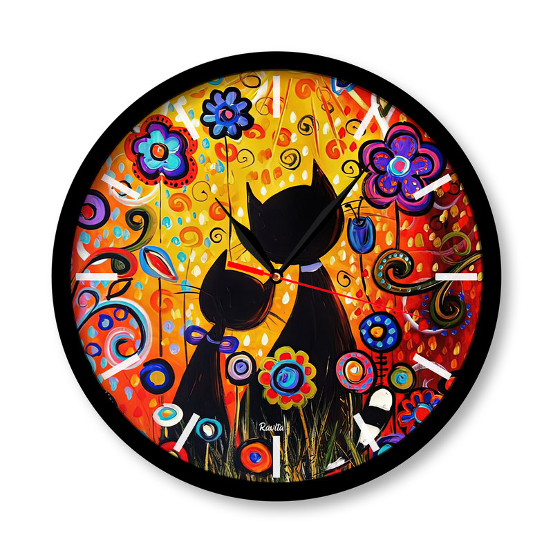 ساعت رومیزی راویتا مدل گربه ها کد 3315