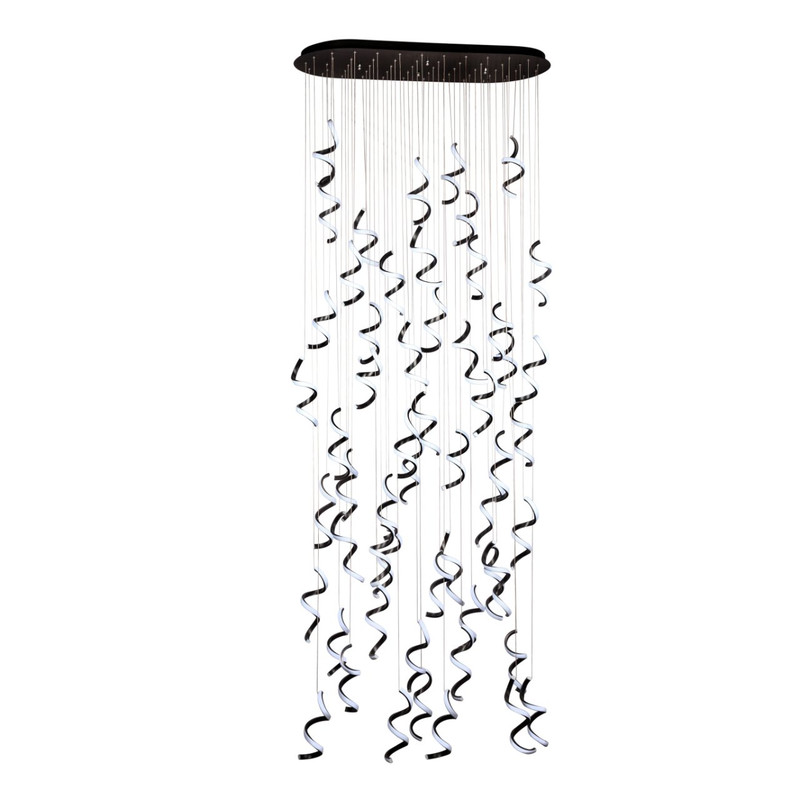 لوستر 56 شعله چشمه نور کد L6428/56BK