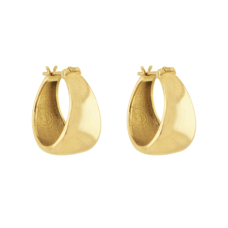 گوشواره سوزنی طلا 18 عیار زنانه پولک مدل فرین