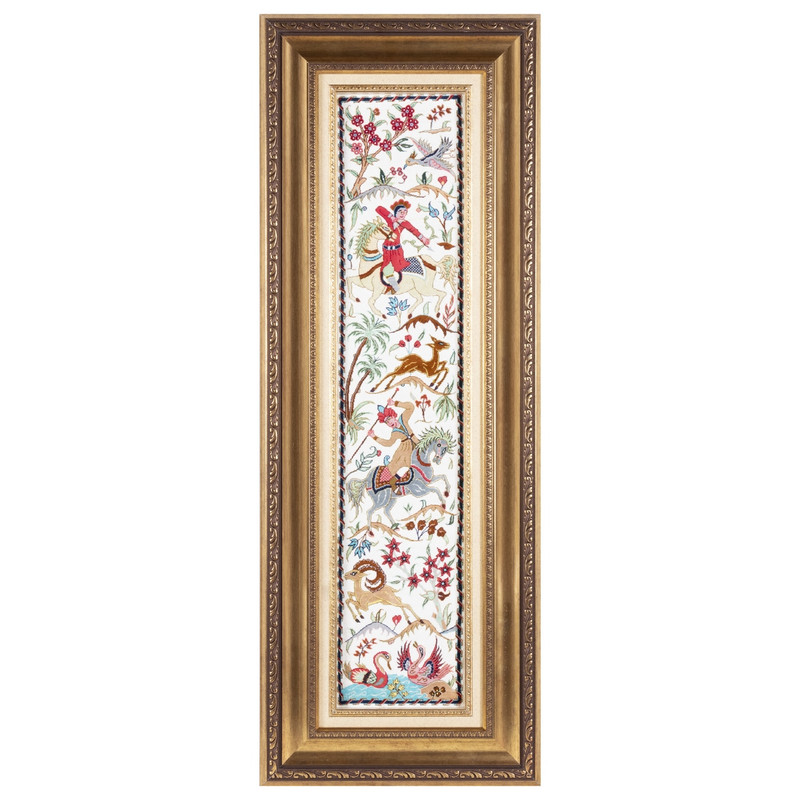 تابلو فرش دستباف سی پرشیا مدل شکارگاه کد 903589