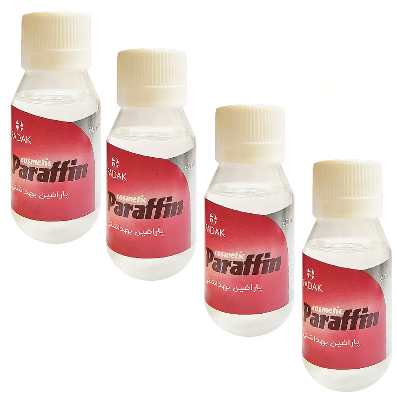 پارافین مایع فدک تانیش مدل 4Gy حجم 60 میلی لیتر مجموعه 4 عددی