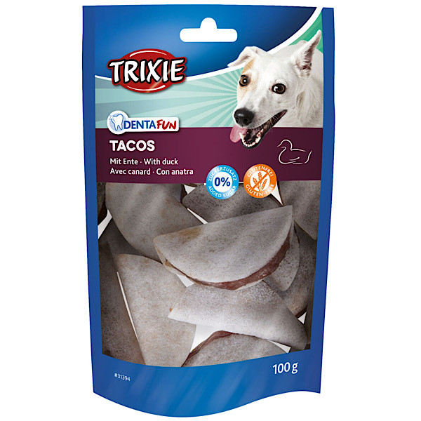 تشویقی سگ تریکسی مدل tacos وزن 100 گرم