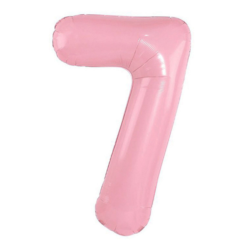 بادکنک فویلی لاکی بالونز طرح عدد 7 مدل مات کد 1265