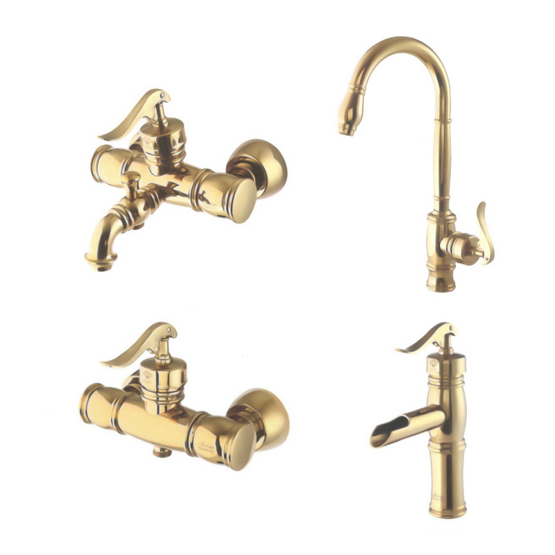 خرید و قیمت سری شیرآلات آویسا مدل بامبو_G