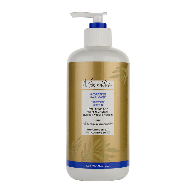 ماسک مو ماکسیمیلیان مدل هیالورونیک اسید حجم 400 میلی لیتر