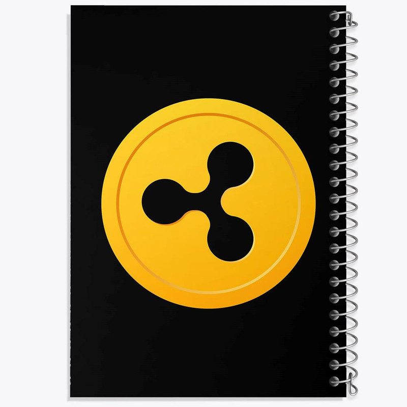 دفتر مشق 50 برگ خندالو مدل ارز دیجیتال ریپل کد 10907