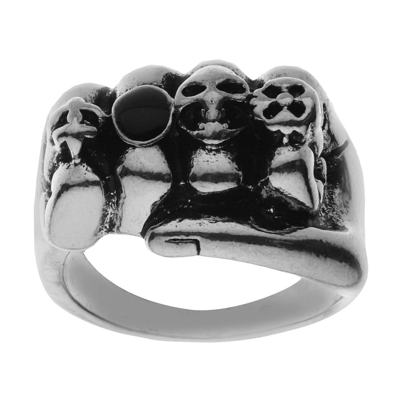 خرید و قیمت انگشتر مردانه مدل چند اسکلت mr55