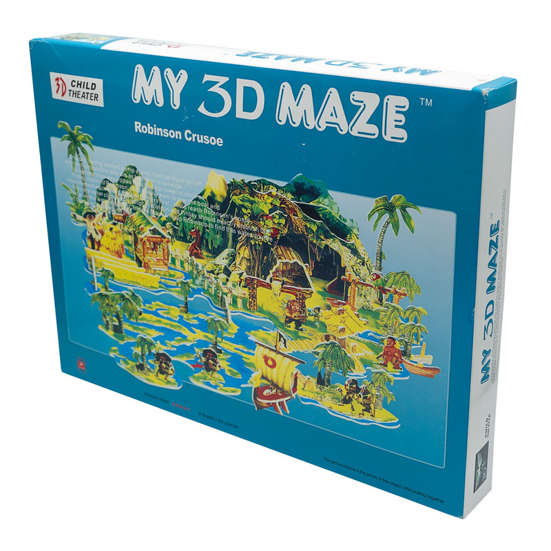 پازل 84 تکه مدل جزیره طرح Robinson Crusoe کد 108