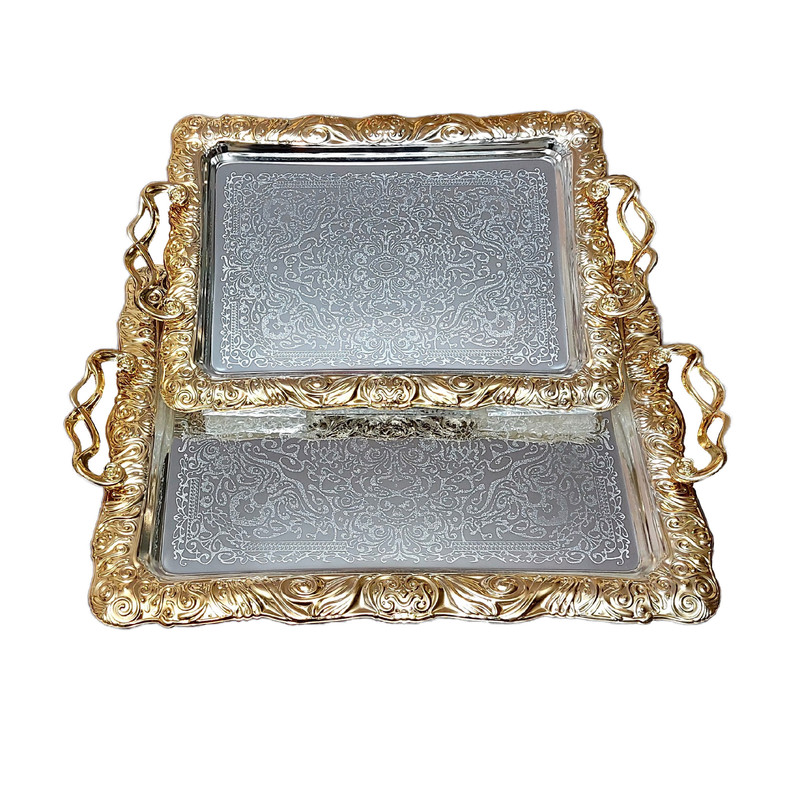 خرید و قیمت سینی یونی هوم مدل S719SG مجموعه دو عددی