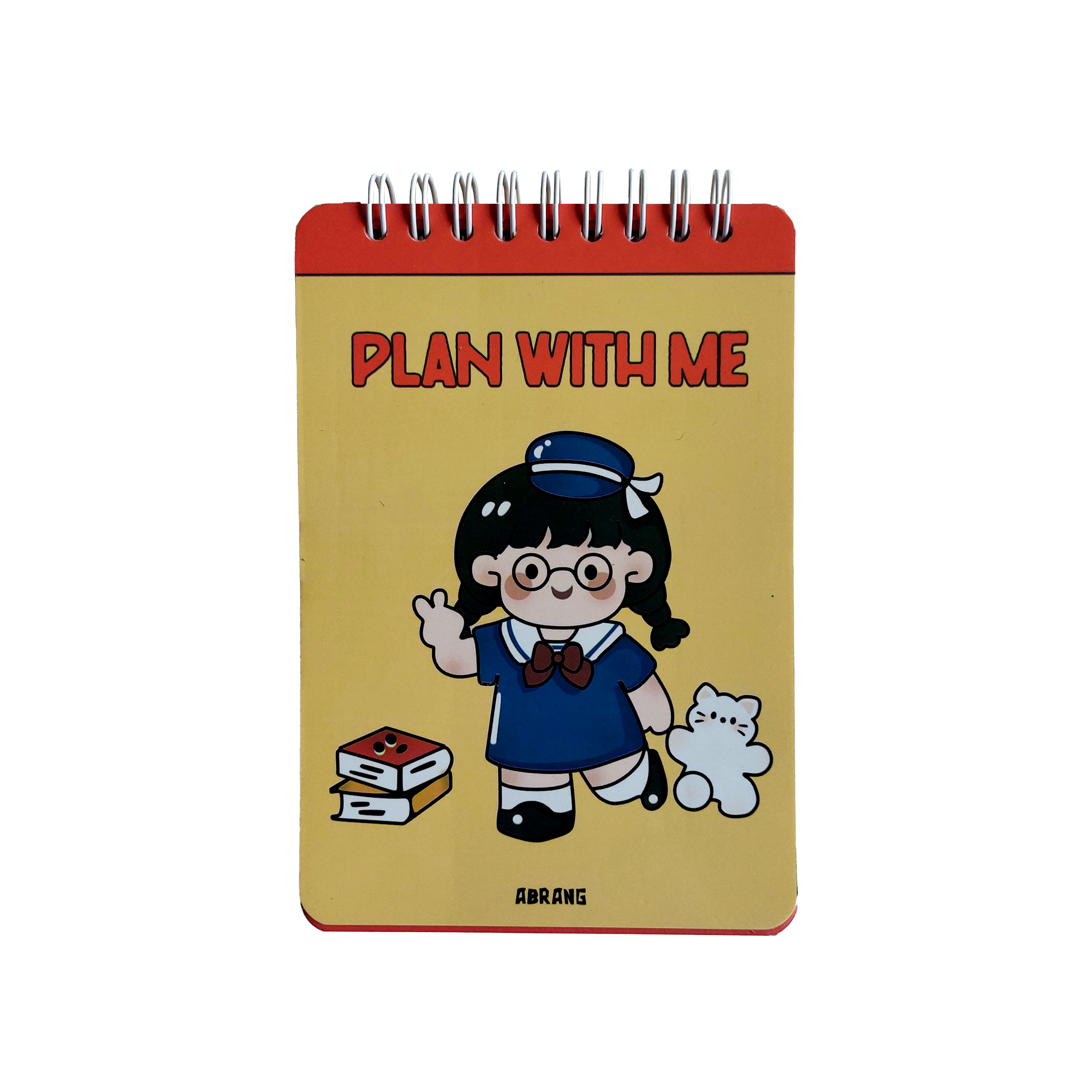 دفتر برنامه ریزی 100 برگ آبرنگ مدل فنر بالا طرح دخترانه