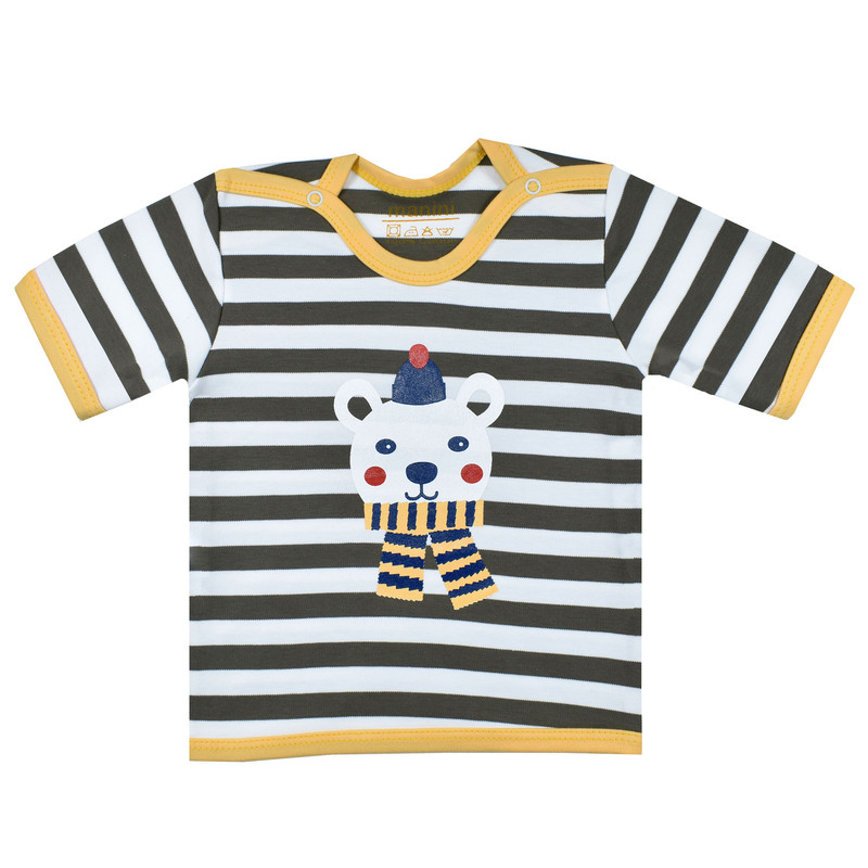 تی شرت آستین کوتاه نوزادی مانینی مدل راه حنایی