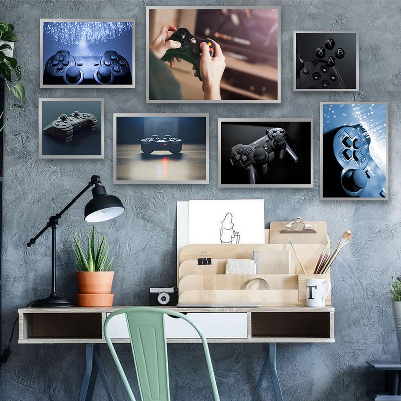 تابلو بکلیت طرح گیم نت و پلی استیشن مدل SI-927 مجموعه 7 عددی