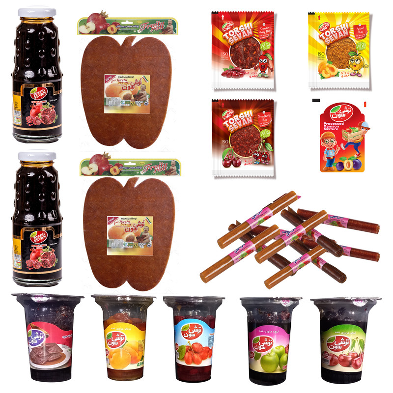 پک لواشک و ترشک ترش سون - 1635 گرم مجموعه 23 عددی