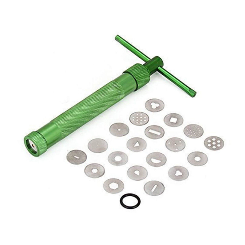 ابزار تزیین فوندانت مدل تپانچه فلزی مجموعه 21 عددی