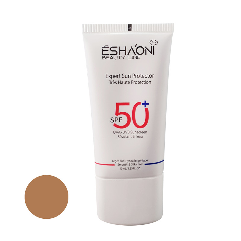 خرید و قیمت فلوئید ضد آفتاب رنگی اشااونی SPF50 مدل 02 مناسب پوست های خشک و حساس حجم 40 میلیلیتر